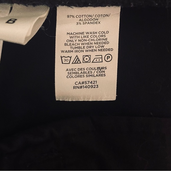 LOFT Black 4” Washed Twill Shorts - Picture 5 of 7